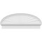 Ekena Millwork Elliptical Sunburst Architectural Grade PVC Combination Pediment, 44"W x 17-7/8"H x 2-3/4"P PEDPC044X180ELL01 - alternate 4